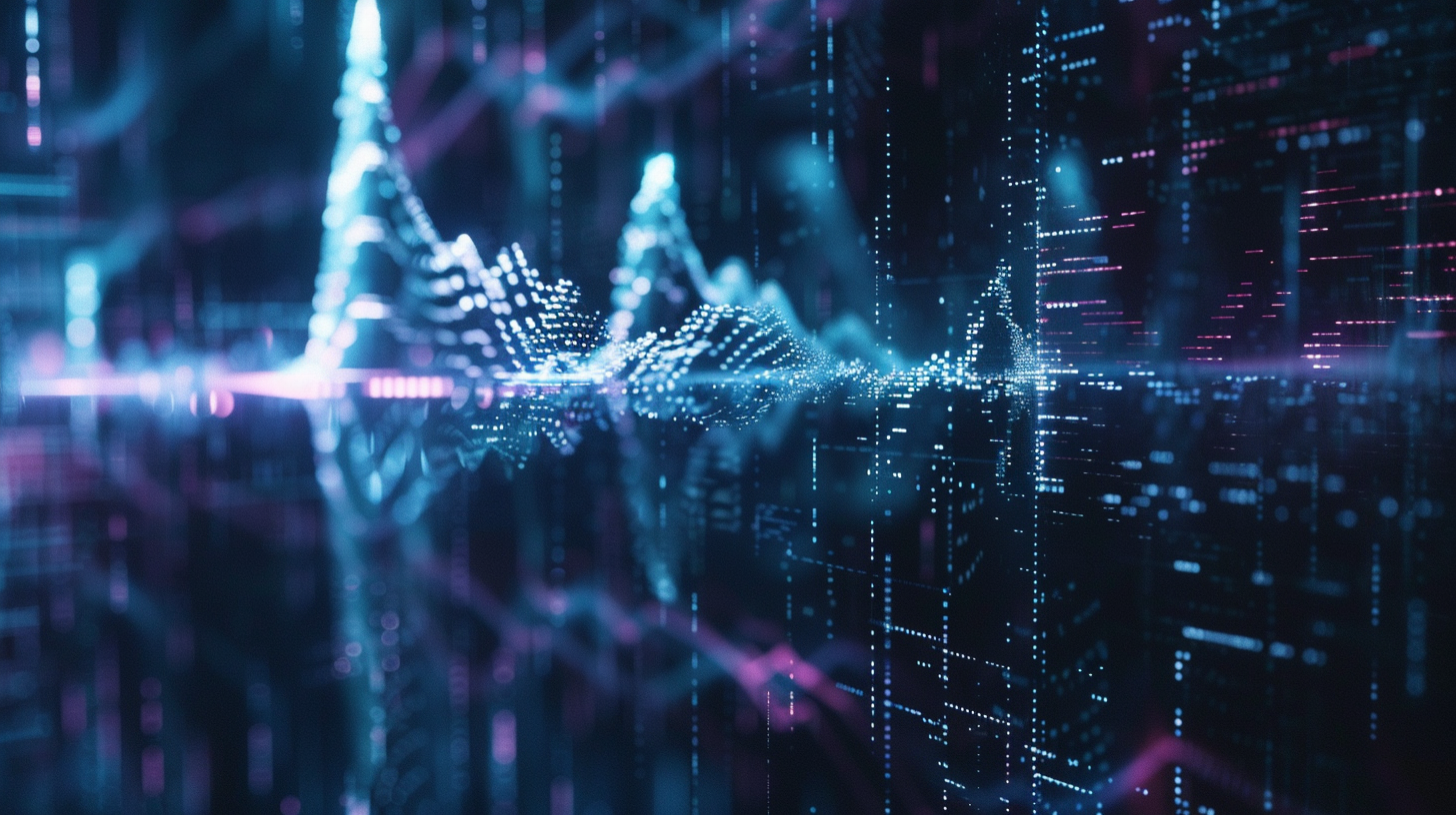 Visualization of audio waveform analysis and voice quality verification
